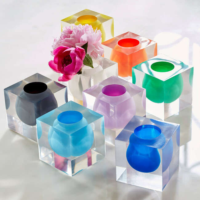 Bel Air Mini Scoop Vase, Purple - Vases - 2