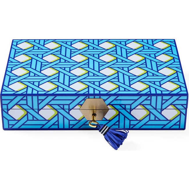 Basketweave Lacquer Jewelry Box