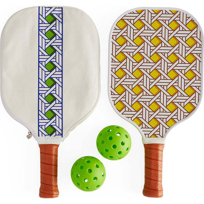 Basketweave Pickleball Set