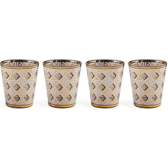 Basketweave Glassware Set