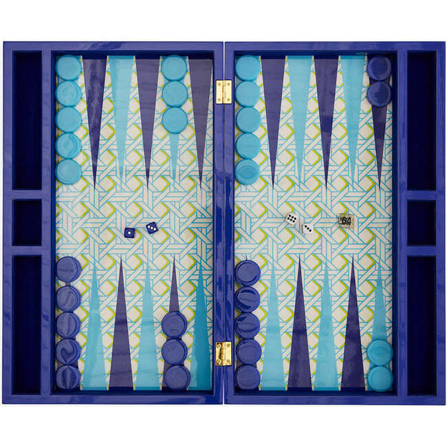 Basketweave Backgammon Set