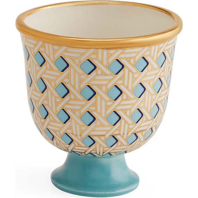 Basketweave Pedestal Bowl