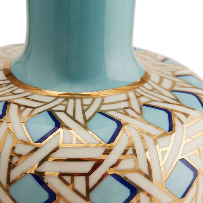 Basketweave Tall Bottle Vase - Vases - 2