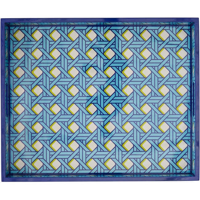 Basketweave Lacquer Tray - Accents - 2