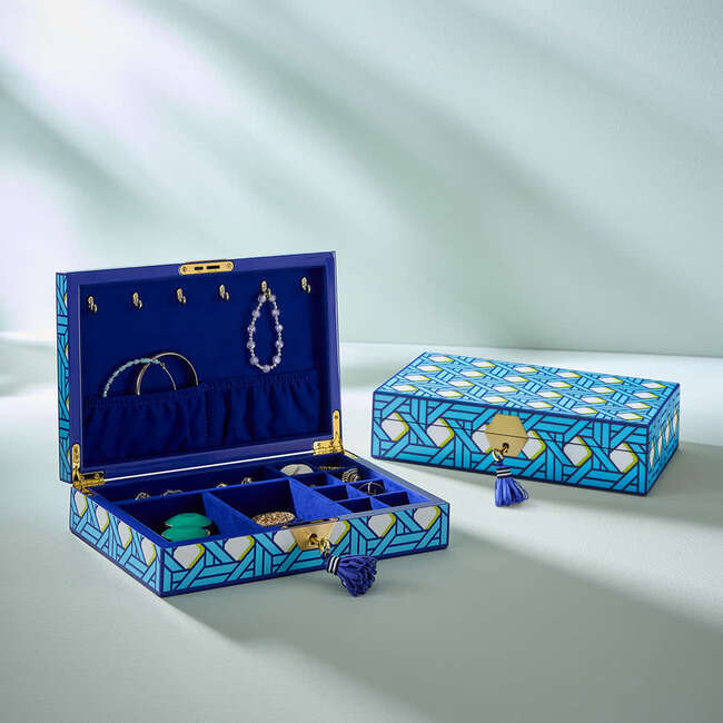 Basketweave Lacquer Jewelry Box - Jewelry Boxes - 3