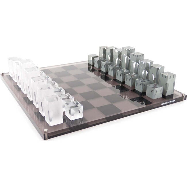 Acrylic Chess Set, Black - Board Games - 2