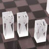 Acrylic Chess Set, Black - Board Games - 4