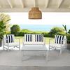 Montez 4-Piece Outdoor Set with Accent Pillows, Grey - Outdoor Home - 3
