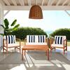 Montez 4-Piece Outdoor Set with Accent Pillows, Navy Stripe/Natural - Outdoor Home - 2