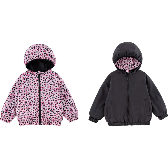 Nova Reversible Rainresistant Windbreaker, Leopard - Jackets - 2