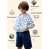 Nova Reversible Windbreaker, Blue Whale - Jackets - 3