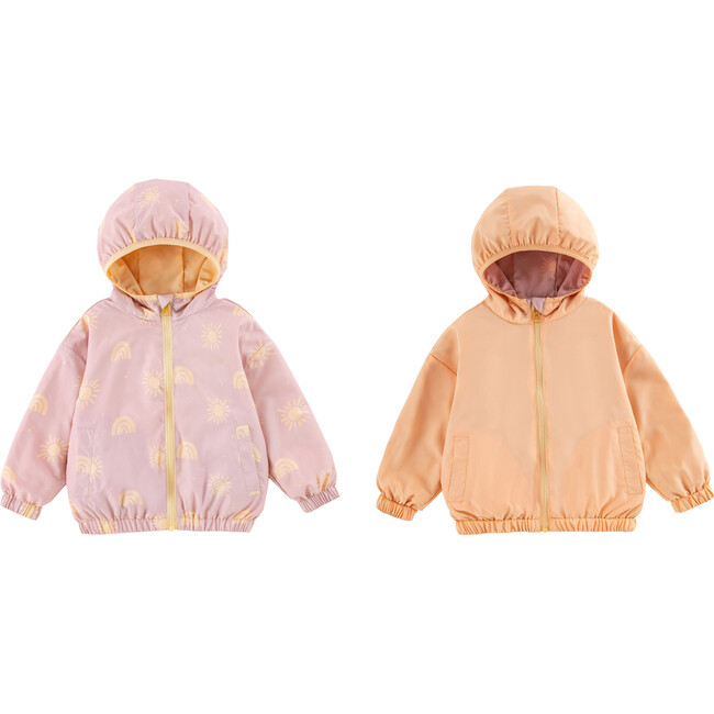 Nova Reversible Windbreaker, Sun & Rainbow - Jackets - 2