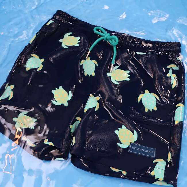 Holly & Beau Turtles Color Changing Swim Trunks - Swim Trunks - 7