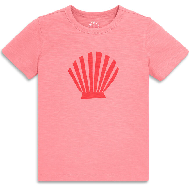 Kids Seashell Tee, Guava Sea Shell