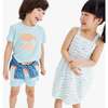 Kids Woven Tank Sundress In Rainbow Fish, Saltwater Rainbow Swimming Fish - Dresses - 4