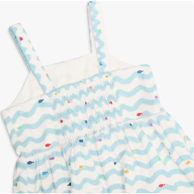 Kids Woven Tank Sundress In Rainbow Fish, Saltwater Rainbow Swimming Fish - Dresses - 5