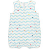 Baby Henley Tank Shortie In Rainbow Fish, Saltwater Rainbow Swimming Fish - Rompers - 1 - thumbnail