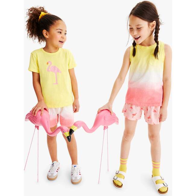 Kids Flamingo Tee, Banana Flamingo - T-Shirts - 4