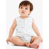 Baby Henley Tank Shortie In Rainbow Fish, Saltwater Rainbow Swimming Fish - Rompers - 2