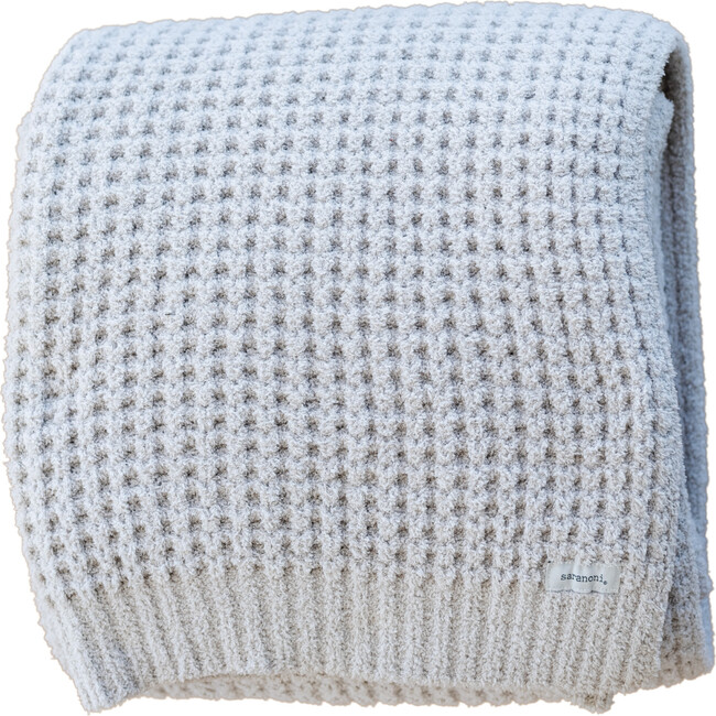 Waffle Knit XL Throw, Moonbeam