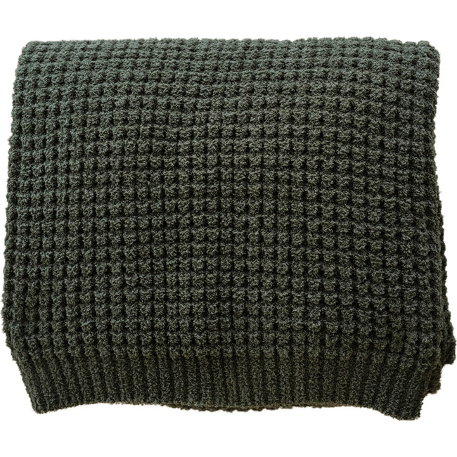 Waffle Knit Throw, Thyme