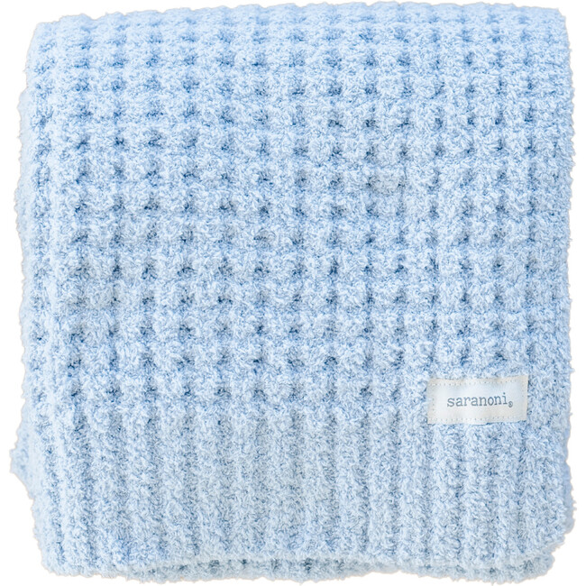 Waffle Knit Receiving, Blue Jay