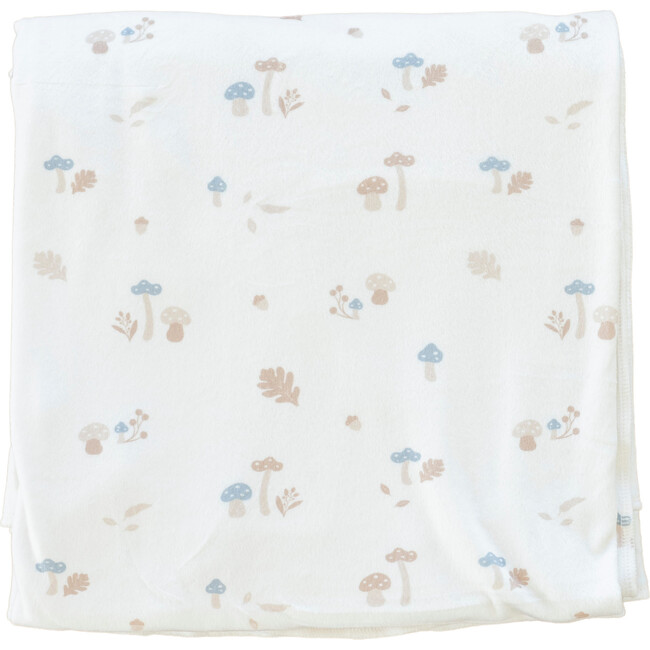 Minky Stretch Luxe Swaddle, Mushrooms