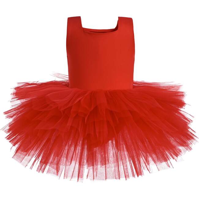 Layered Leotard, Red