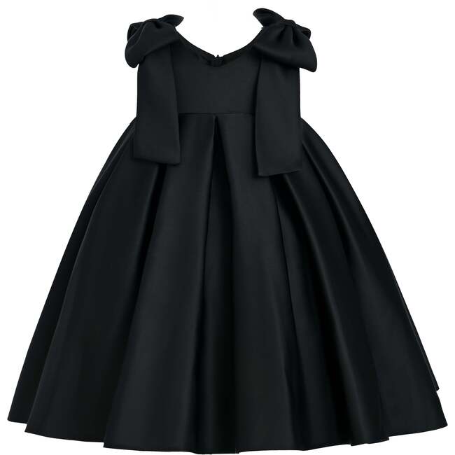 Palermo Satin Dress, Black
