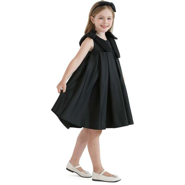 Palermo Satin Dress, Black