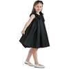 Palermo Satin Dress, Black - Dresses - 2