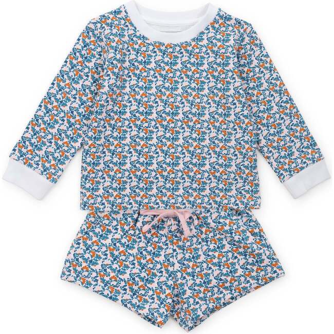Stella Girls' Sweatshirt Short Set, Autumn Blooms