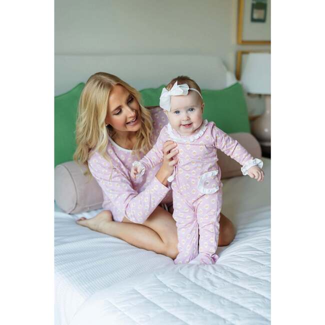 Lucy Girls' Romper, Pretty Pumpkins - Footie Pajamas - 2