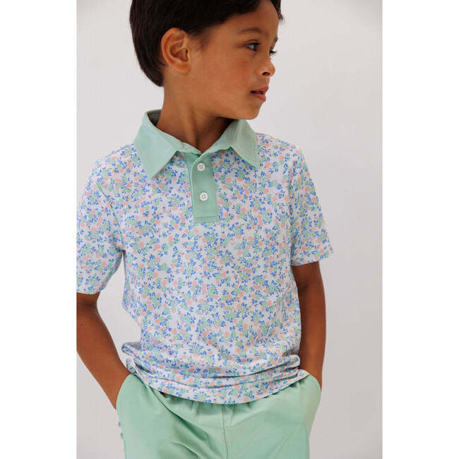 Boys Floral Polo, Floral Multi - Polo Shirts - 2