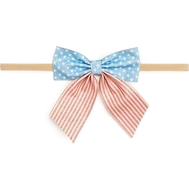 Patriotic Cutie Bow Baby Headband, Multi