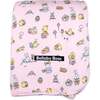 Easter Bunny Pink Bamboo Sherpa Blanket, Pink - Blankets - 1 - thumbnail