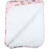Easter Bunny Pink Bamboo Sherpa Blanket, Pink - Blankets - 2