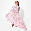 Easter Bunny Pink Bamboo Sherpa Blanket, Pink - Blankets - 4