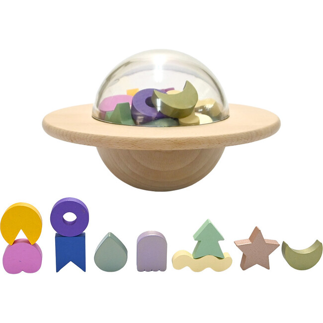 UFO wooden balance game