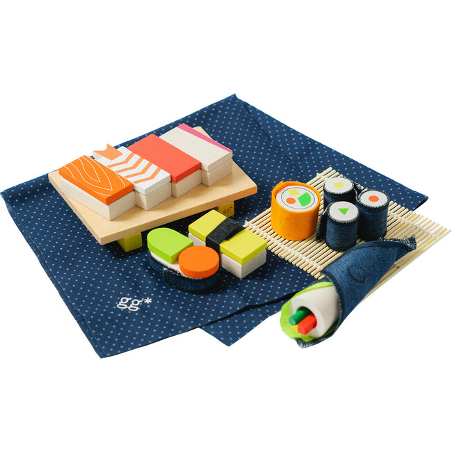 Sushi wooden party set
