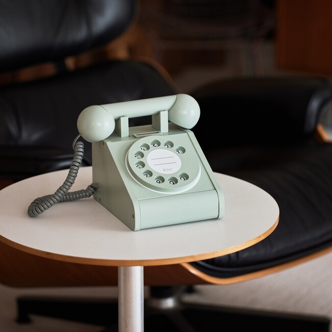 retro wooden play telephone, mint - Blocks - 3