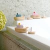 Ofune wind-up wooden boat, pink - Blocks - 3