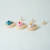 Ofune wind-up wooden boat, blue - Blocks - 2