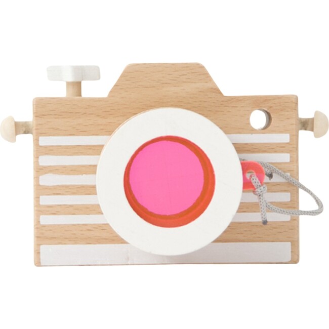 Kaleidoscope wooden camera, pink