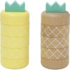 Aloha pineapple topple game & stacker, yellow - Blocks - 1 - thumbnail