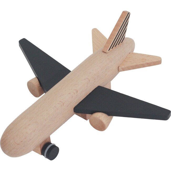 Hikoki wooden pull-back jet, black