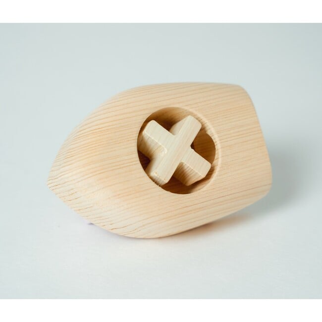 Ofune wind-up wooden boat, lavender - Blocks - 5