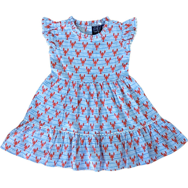 Lobster Wave Ruffle Dress