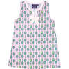 Block Print Ruffle Dress - Dresses - 1 - thumbnail