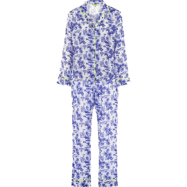 Men's Pajama, Toile De Jouy Balinaise Inspiration
